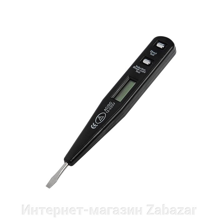 Тестер напряжения ТУНДРА, жидкокристаллический дисплей, 12-220 В от компании Интернет-магазин Zabazar - фото 1