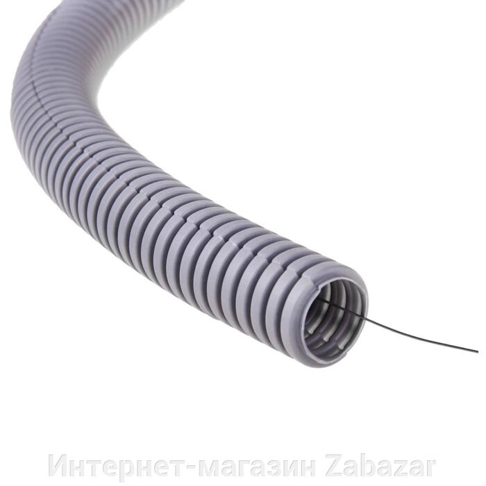 Труба гофрированная, 20 мм, с зондом, ПВХ, 100 м от компании Интернет-магазин Zabazar - фото 1