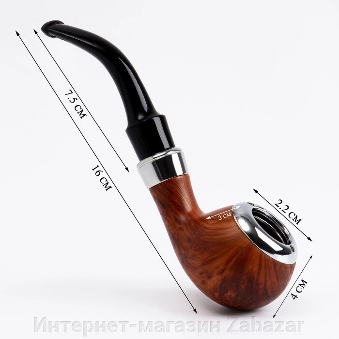 Трубка курительная "Командор", классическая, 16 см от компании Интернет-магазин Zabazar - фото 1