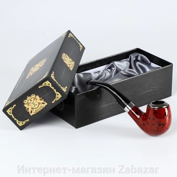 Трубка курительная "Командор", классическая, раструб под камень, 13.5 х 8 см от компании Интернет-магазин Zabazar - фото 1