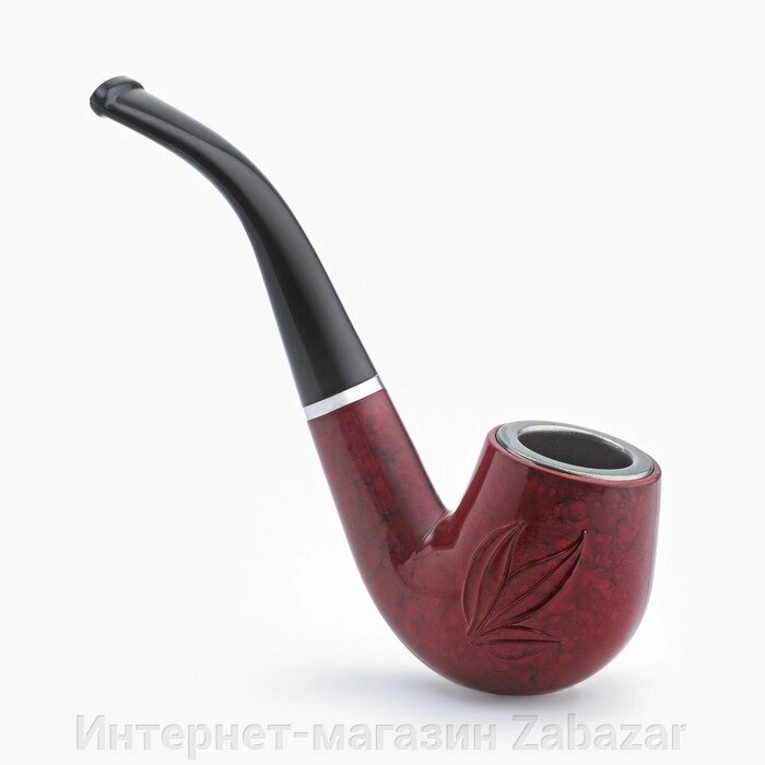 Трубка курительная "Командор", классическая, с узором, длина 15.5 см, d отверстия-2.2 см от компании Интернет-магазин Zabazar - фото 1