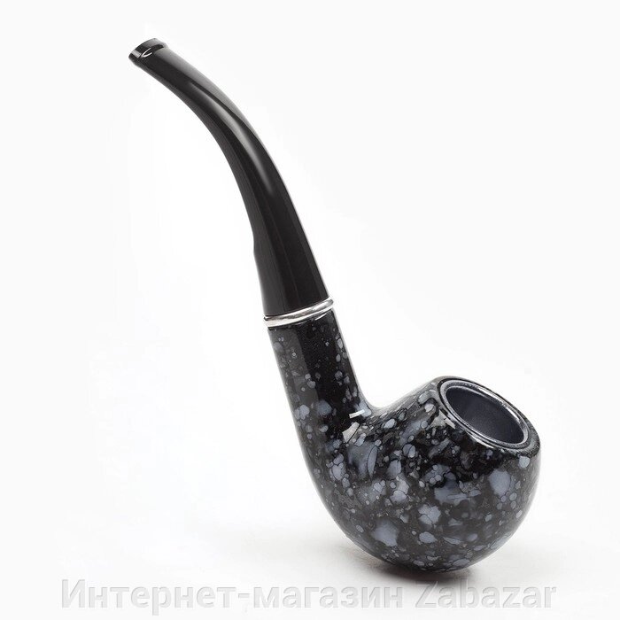 Трубка курительная "Командор", классическая, серый мрамор, 13 х 3 х 4.5 см от компании Интернет-магазин Zabazar - фото 1