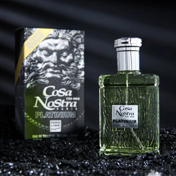 Туалетная вода мужская Cosa Nostra Platinium Intense Perfume, 100 мл от компании Интернет-магазин Zabazar - фото 1