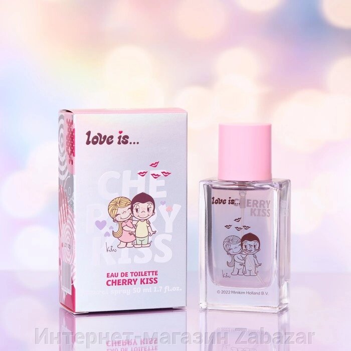 Туалетная вода с феромонами Love is cherry kiss, 50 мл от компании Интернет-магазин Zabazar - фото 1