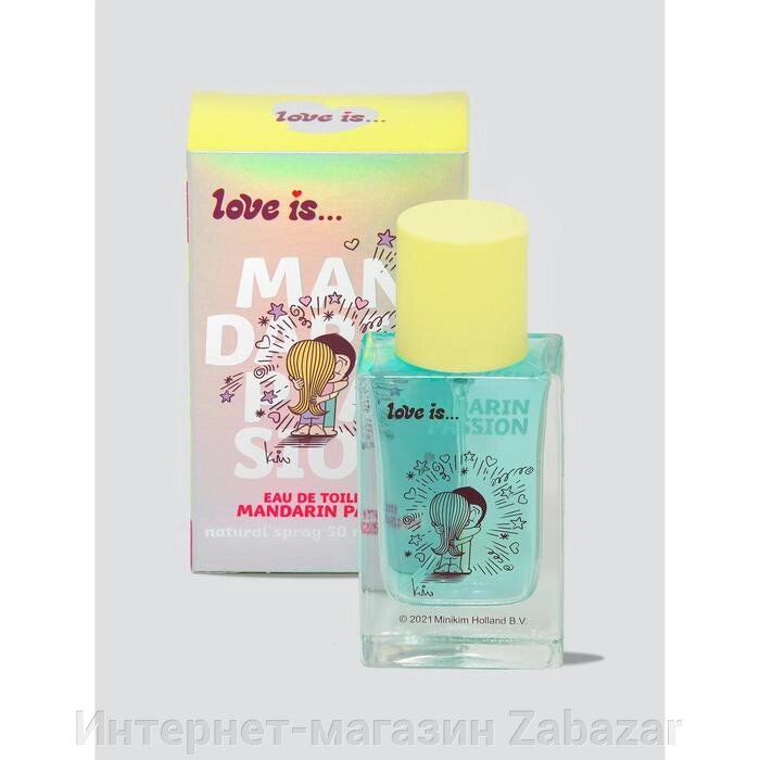 Туалетная вода с феромонами Love is mandarin passion, 50 мл от компании Интернет-магазин Zabazar - фото 1