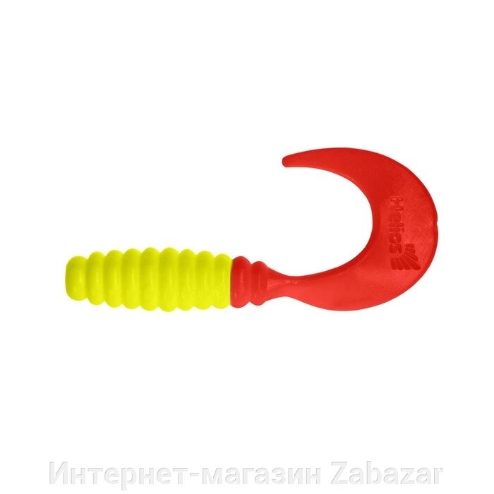 Твистер Helios Credo Acid lemon & Red, 6 см, 7 шт. (HS-10-029) от компании Интернет-магазин Zabazar - фото 1