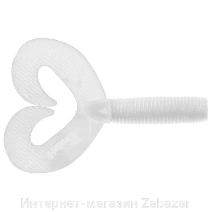 Твистер Helios Credo Double Tail White, 5 см, 10 шт. (HS-27-001) от компании Интернет-магазин Zabazar - фото 1