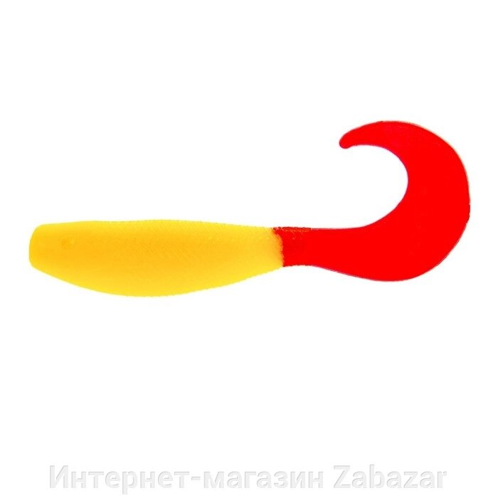 Твистер Helios Hybrid 2 Yellow RT, 7 см, 7 шт. (HS-13-038) от компании Интернет-магазин Zabazar - фото 1