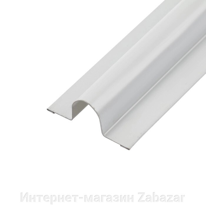 УЦЕНКА Короб металлический полукруглый, d14 мм,  44х16 мм, L=2500мм, белый от компании Интернет-магазин Zabazar - фото 1