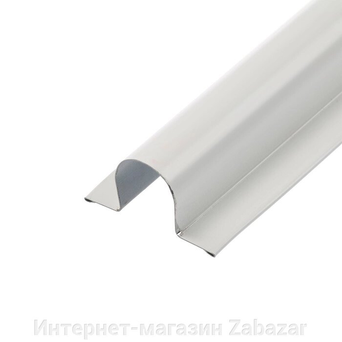 УЦЕНКА Короб металлический полукруглый, d22 мм,  52х24 мм, L=2500мм, белый от компании Интернет-магазин Zabazar - фото 1