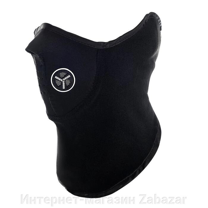 Ветрозащитная маска под шлем с клапаном, размер универсальный, чёрный от компании Интернет-магазин Zabazar - фото 1