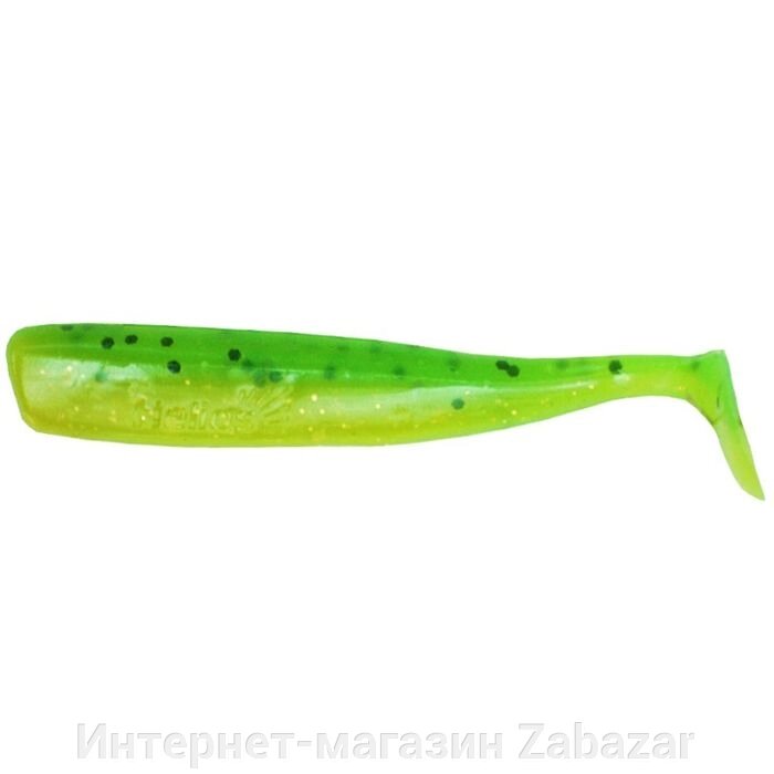 Виброхвост Helios Chebak  Green Lime, 8 см, 7 шт. (HS-3-010) от компании Интернет-магазин Zabazar - фото 1