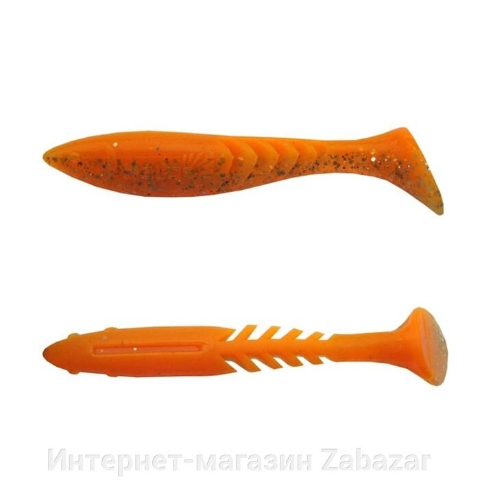 Виброхвост Helios Slash Orange & Yellow, 6.7 см, 10 шт. (HS-19-015) от компании Интернет-магазин Zabazar - фото 1