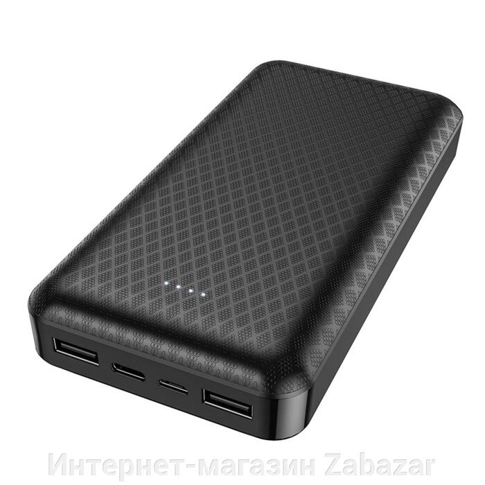 Внешний аккумулятор Borofone BJ3A, Li-Pol, 20000 мАч, 2хUSB, 2 А, чёрный от компании Интернет-магазин Zabazar - фото 1