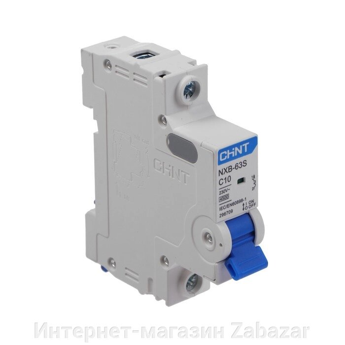 Выключатель автоматический CHINT NXB-63S, 1п, С 10 А, 4.5 кА от компании Интернет-магазин Zabazar - фото 1