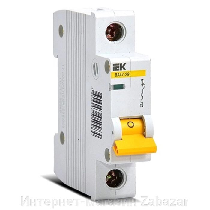 Выключатель автоматический IEK MVA20-1-016-C, 1п, С 16 А, ВА 47-29, 4.5кА от компании Интернет-магазин Zabazar - фото 1
