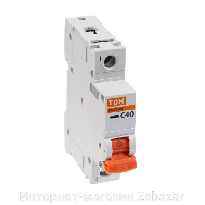 Выключатель автоматический TDM ВА47-60, 1п, 40 А, 6 кА, C, SQ0223-0081 от компании Интернет-магазин Zabazar - фото 1