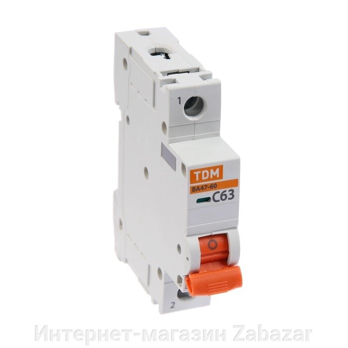 Выключатель автоматический TDM ВА47-60, 1п, 63 А, 6 кА, C, SQ0223-0083 от компании Интернет-магазин Zabazar - фото 1