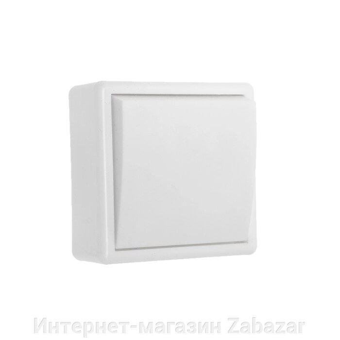 Выключатель "Элект" А 16-116, 6 А, 1 клавиша, наружный, белый от компании Интернет-магазин Zabazar - фото 1