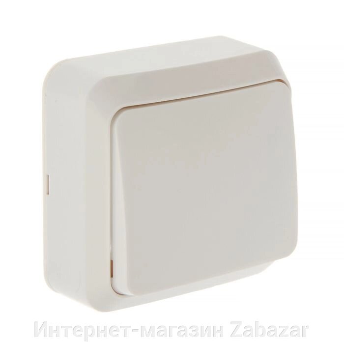 Выключатель Smartbuy "Юпитер", 10 А, 1 клавиша, наружный,  белый от компании Интернет-магазин Zabazar - фото 1