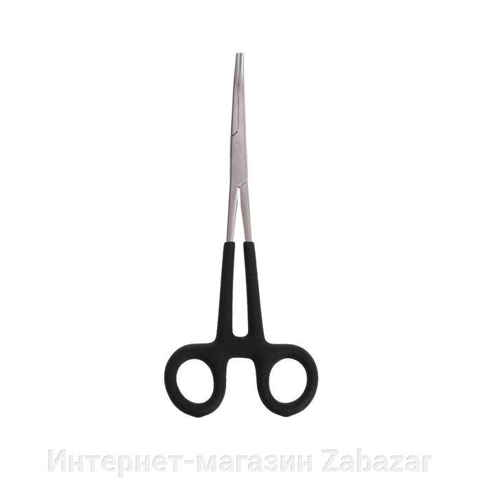 Зажим-корнцанг рыболовный Namazu, L-180 мм, прорезиные ручки, нержавеющая сталь от компании Интернет-магазин Zabazar - фото 1