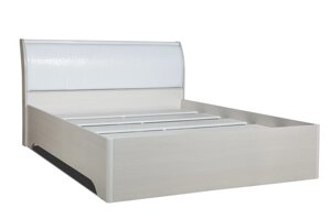 Кровать двуспальная "Мона" 1400 (белая) Олмеко