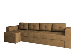 Угловой диван Константин макси (Long) коричневый вельвет