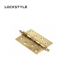 Петля дверная LOCKSTYLE 4 GB-C матовое золото, универсальная (с шариковыми подшипниками)