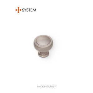 Ручка-кнопка мебельная SYSTEM SY1915 0032 NBM (матовый никель)