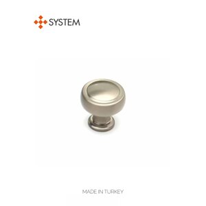 Ручка-кнопка мебельная SYSTEM SY1915 0032 NBM (матовый никель)