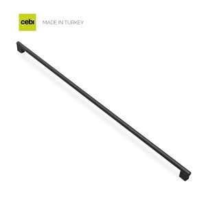Ручка мебельная CEBI A1240 896 мм SMOOTH (гладкая) MP24 (черный)
