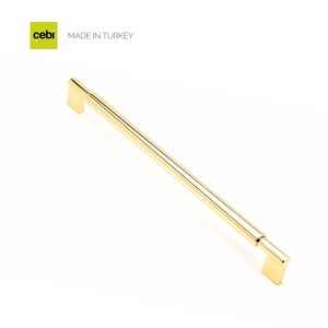 Ручка мебельная CEBI A1243 320 мм SMOOTH (гладкая) MP11 (глянцевое золото)