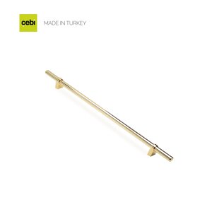 Ручка мебельная CEBI A1260 384 мм SMOOTH (гладкая) PC35 (матовое золото)