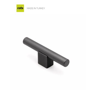 Ручка мебельная CEBI A4240 016 мм SMOOTH (гладкая) PC27 антрацит