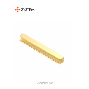 Ручка мебельная SYSTEM SY1700 0160 мм BB (матовое золото)