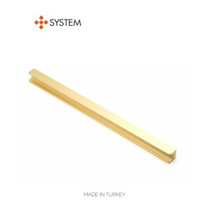 Ручка мебельная SYSTEM SY1700 0320 мм BB (матовое золото)