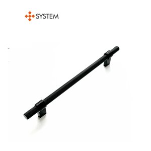 Ручка мебельная SYSTEM SY8774 0128 AL6-AL6 (черный матовый / черный матовый)