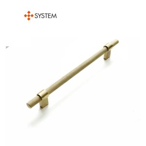 Ручка мебельная SYSTEM SY8774 0128 BB-BB (матовое золото / матовое золото)