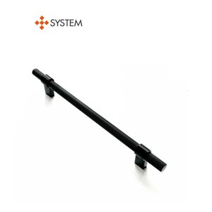 Ручка мебельная SYSTEM SY8774 0192 AL6-AL6 (черный матовый / черный матовый)