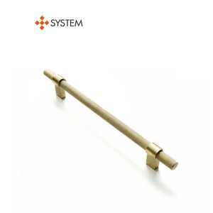 Ручка мебельная SYSTEM SY8774 0192 BB-BB (матовое золото / матовое золото)