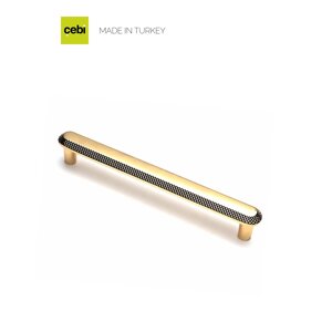 Ручка-скоба CEBI A5102 300 мм MP11 (глянцевое золото) серия NOLA