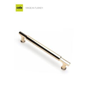 Ручка-скоба CEBI A5126 300 мм MP11 (глянцевое золото) серия IRIS