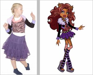 Костюм карнавальный Monster High на 7-9 лет