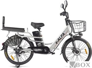 Электровелосипед Eltreco Green City E-Alfa Lux (серебристый)