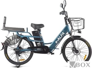Электровелосипед Eltreco Green City E-Alfa Lux (синий)