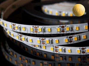 Светодиодная лента SMD 2835 120LED 9,6W 12V IP33 белый тёплый