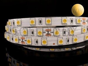 Светодиодная лента SMD 5050 60LED 14,4W 24V IP33 белый теплый