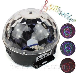 Диско-шар. Пульт+Флешка. Высокое качество (LED Magic Ball Light)