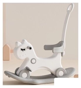 Каталка UNIX kids Kids Grey (с ручкой) 9782717