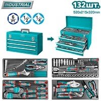 Универсальный набор инструментов Total THPTCS71321 (132 предмета)